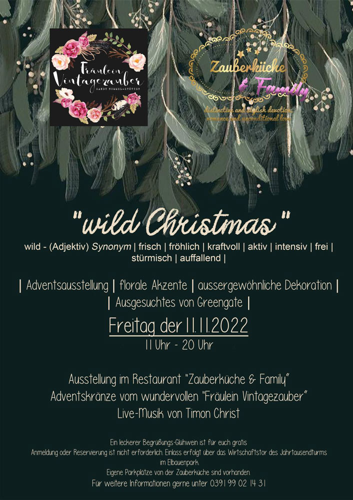 wild Christmas Adventsausstellung im Restaurant Zauberküche & Family