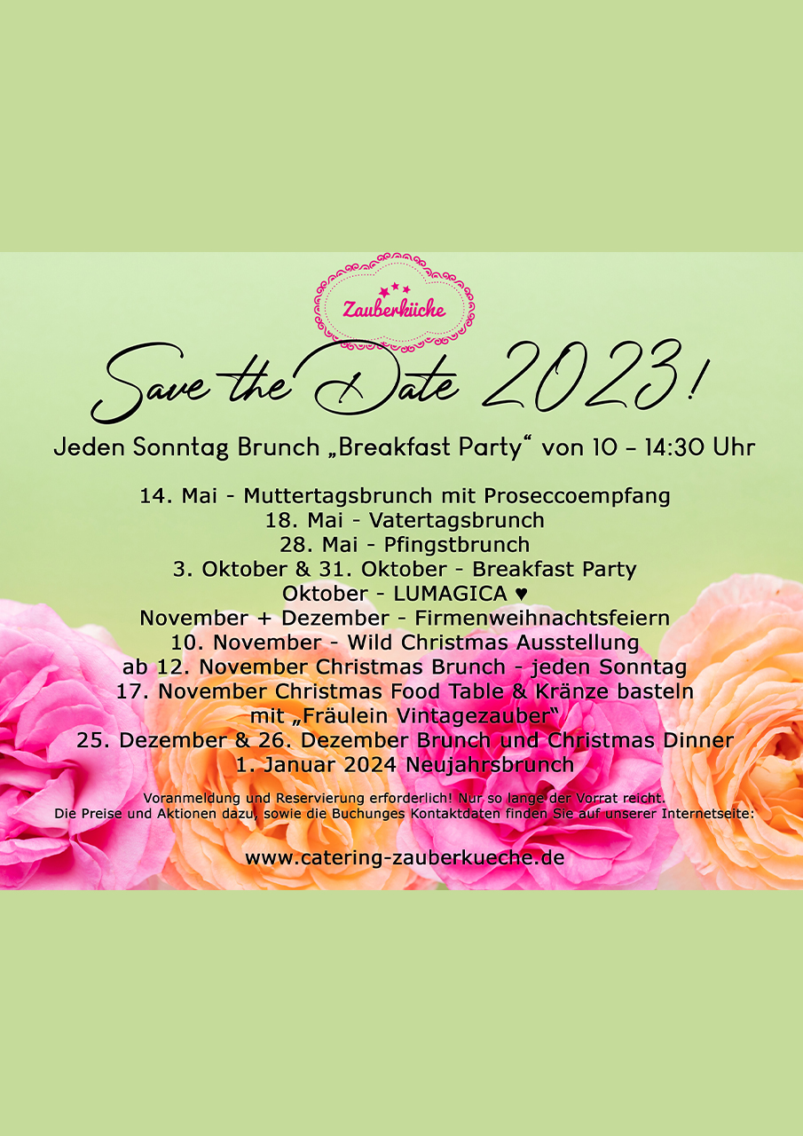 Alle Events für 2023 im Turmrestaurant Elbauenpark